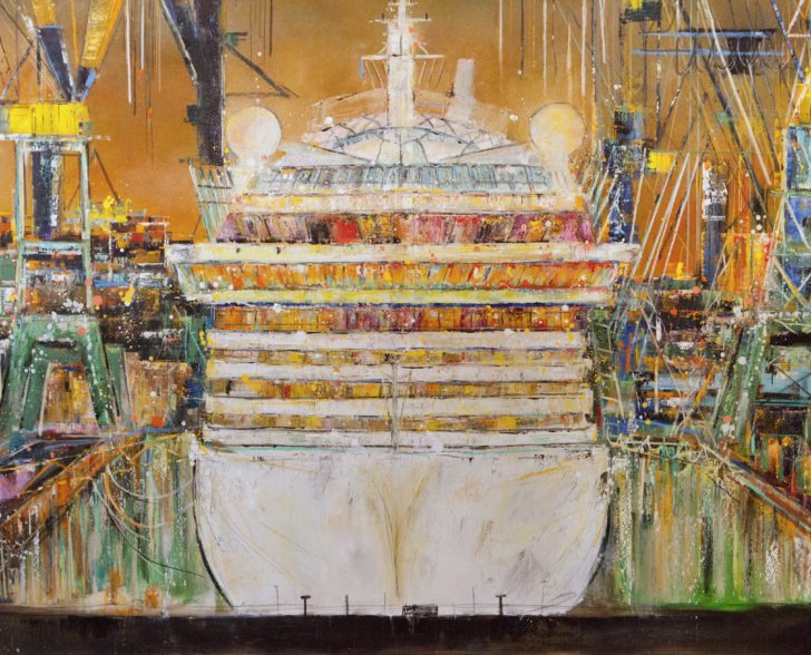 AIDA IM DOCK 140 cm x 120 cm