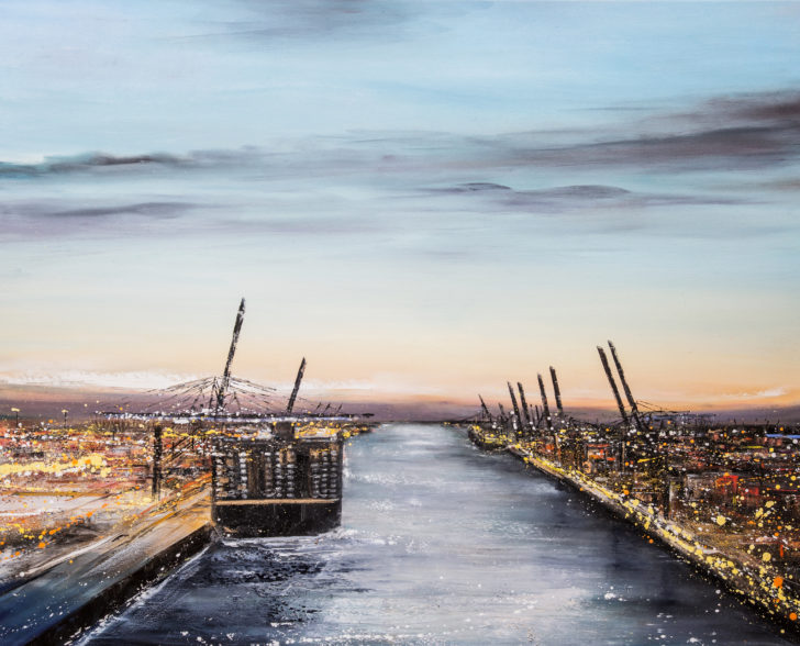 KÖHLBRANDBRÜCKE 130 cm x 120 cm