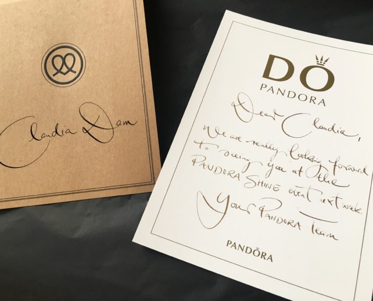 Pandora Welcome Cards