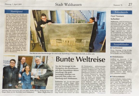 Tageszeitung Waldsassen DER NEUE TAG