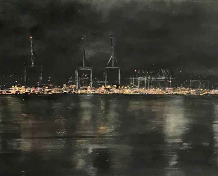 Bei Nacht 180 cm x 60 cm