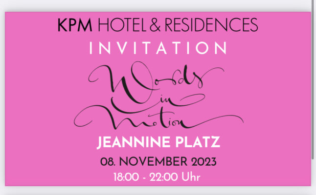 WORDS IN MOTION goes Berlin